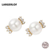 Pearl Earrings 925 Sterling Silver Earrings Women Fine Jewelry Jewelry 925 Silver ED45002
