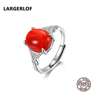 Silver 925 Ring Women Agate Ring Fine Jewelry Women 925 silver Jewelry Ring Female RG41029