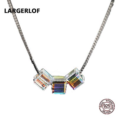 Silver Necklace 925 Sterling Silver Pendant Necklace Women Fine Jewelry Women Necklaces ED37034