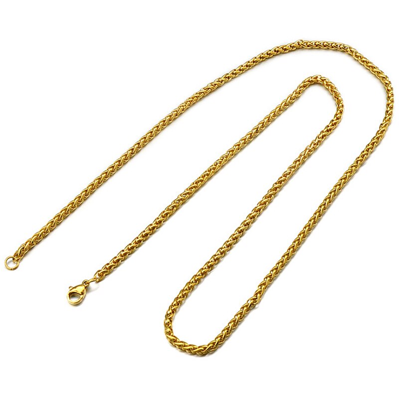 LEEKER 2021 Stainless Steel Box Necklace for Men Women Cuba Link Chain Chokers Vintage Jewelry on the neck 378 K2