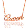 LEEKER QUEEN Letter Pendant Necklaces For Women Girls Rose Gold Silver Color Choker Necklace Accessories Jewelry 331 LK8