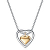 LEEKER rose gold color heart pendant stainless steel necklace for women lady hip hop jewelry 342 LK6