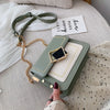 LEFTSIDE Chain Pu Leather Crossbody Bags For Women 2022 hit Small Shoulder Simple Special Lock Design Female Travel Handbags