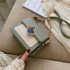 LEFTSIDE Chain Pu Leather Crossbody Bags For Women 2022 hit Small Shoulder Simple Special Lock Design Female Travel Handbags