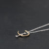 100% 925 Sterling Silver Cat/Kitten Sit on Moon Pendant & Chain Valentine's D Gift For Women Animal Jewelry Necklace