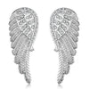 2020 New Style Fashion Ear Cuff 925 Sterling Silver Jewelry Inl Austrian Crystal Angel Wings Stud Earring Fine Jewelry
