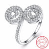 2020 Luxury AAA Austrian Cubic Zirconia Rings Genuine 925 Sterling Silver Ring Fine Jewelry anillos for Women