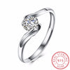 925 Silver Ring with CZ Fine Jewelry for Women Men 2020 New Resizable Real 925 Sterling Silver Jewelry Bague