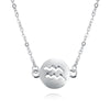 925 Sterling Silver 12 Star Zodiac Zircon Horoscope Astrology Galaxy Constellation Sign Necklace Birthd Wedding Gift