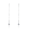 925 Sterling Silver Angel Earrings Jewelry Simple Pearl Long Line Earhook Dangle Earring For Women
