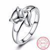 925 Sterling Silver Cat Face Ring Design Cute S925 Jewelry Cat Ring For Women Young Girl Child Freeshipping