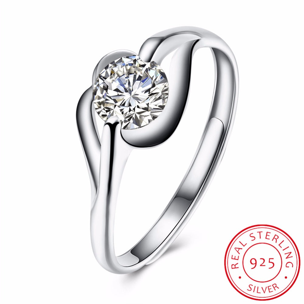 925 Sterling Silver Wedding Rings for Women Bijouterie Adjustable Vintage Finger Ring Sale Anillos Mujer Anel Masculino