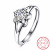 Anel 925 Sterling Silver Wedding Rings for Women Charms Women's Ring Female Bijoux Flower Fine Jewellery