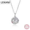 Colorful Ball Pendant Necklaces Crystals From Swarovski 925 Sterling Silver Gold Plated Collars Fine Jewelry For Women