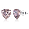 Crystals From SWAROVSKI Trillant Fancy Stone Stud Earrings S925 Silver Simple Fine Jewelry For Women Girls 2020