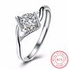Engagement Fine Jewelry 10mm 3.5 CT Hearts And Arrows Cubic Zirconia 925 Sterling Silver Rings For Women