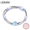Luxury Crystal Beads Charm Bracelet Bangles Genuine S925 Silver Hand Accessories For Women Made With SWAROVSKI