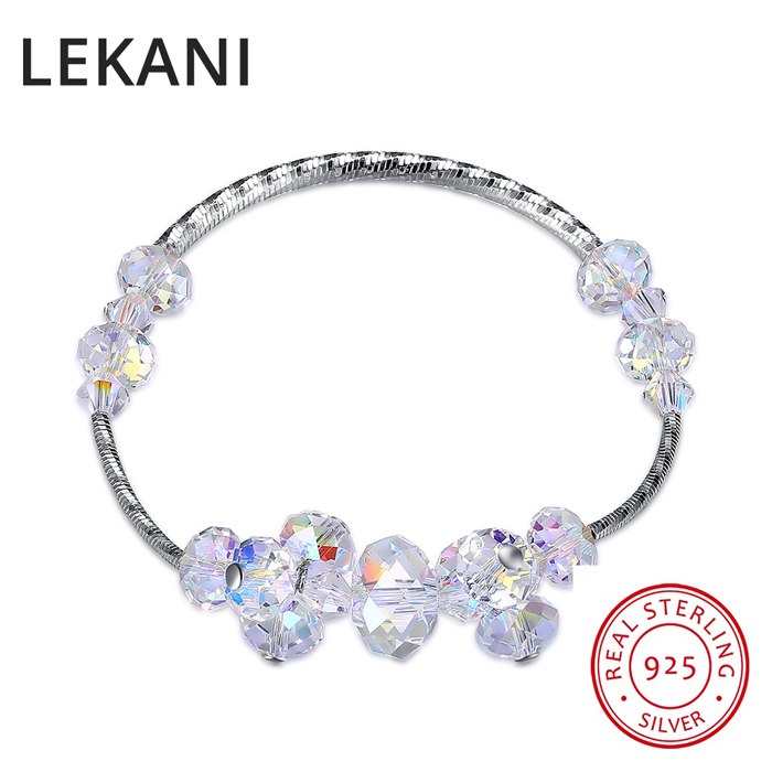 Original Irregular Crystals From SWAROVSKI Charm Bracelet Bangles Beads Accessories For Women 925 Silver Fine Jewelry