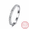Real Eternity ring Stone 5A Zirconia Birthstone 925 Sterling silver Women Wedding Ring Engagement Band Size 6 7 8 9 Gift
