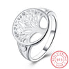 Tree of Life Classic Accessories 925 Sterling Silver Rings Fine Jewelry For Women New Mothers D Gifts