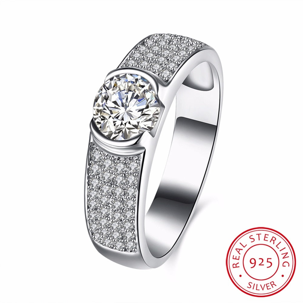 Wedding Bands 925 Sterling Silver Ring Wedding Engagement Rings For Women Ring Jewelry High Quality