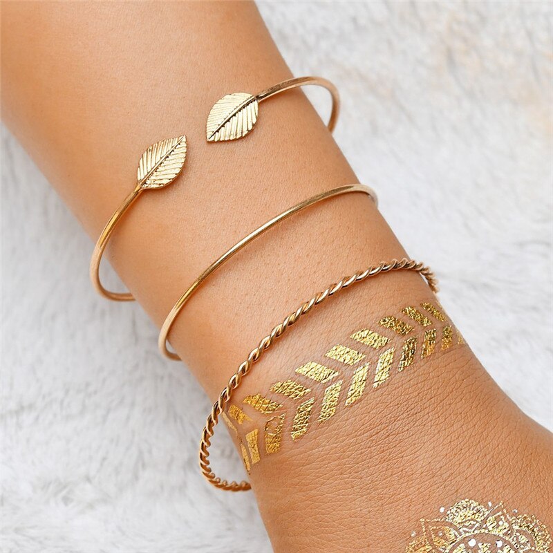 LETAPI 2021   Gold Color Opening Bracelets Bangles Crystal Butterfly Heart Cherry Letter Wedding Bangle for Women