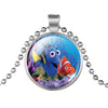 LIEBE ENGEL Cute Finding Dory Pendant Necklace Anime Movie Pattern Vintage Silver Color Chain Statement Necklace Women Choker