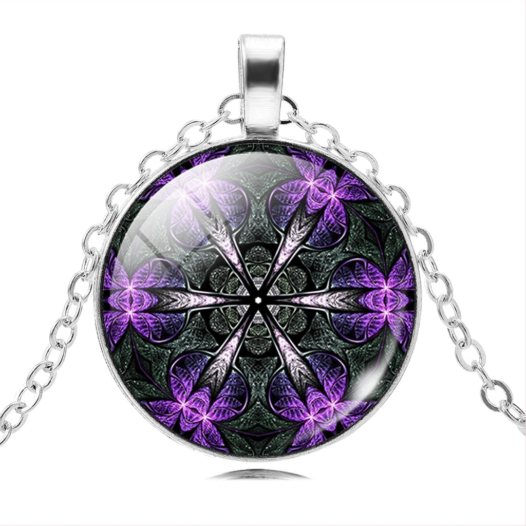 LIEBE ENGEL Vintage Silver Color Chain OM Symbol Buddhism Zen Pendant Necklace Jewelry Classic Necklace Online Shopping India