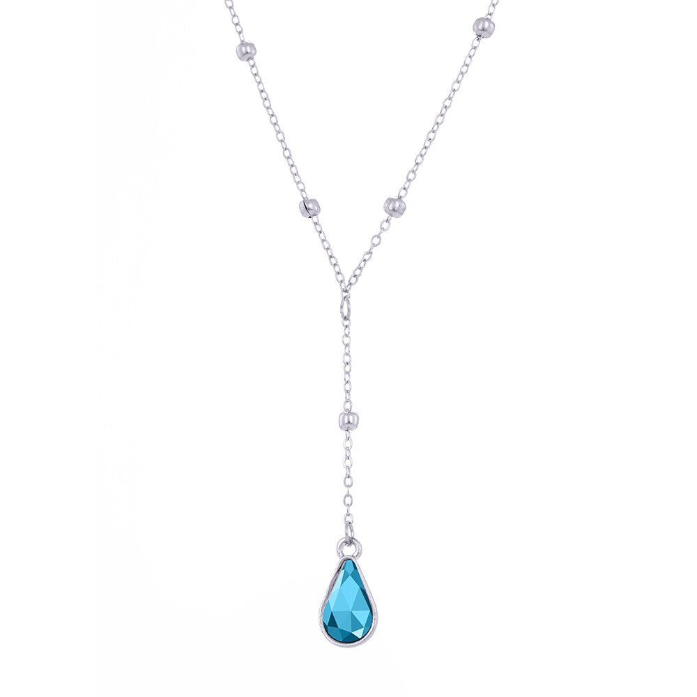 LIKGREAT Celtics Knot Wicca Triquetra Pendant Necklace Pearl Crystal Rhinestone Chain Choker Necklaces for Women Vintage Jewelry