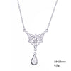 LIKGREAT Celtics Knot Wicca Triquetra Pendant Necklace Pearl Crystal Rhinestone Chain Choker Necklaces for Women Vintage Jewelry