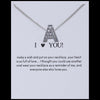 26 Letters Jam Chain Love Alloy Crystal Women Simple Fashion Shine Rhinestone Necklace Silver 1PC New Charm Jewelry Gift