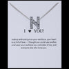 26 Letters Jam Chain Love Alloy Crystal Women Simple Fashion Shine Rhinestone Necklace Silver 1PC New Charm Jewelry Gift