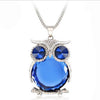 Women Sweater Chain Necklace Owl Design Rhinestones Crystal Pendant Necklaces Jewelry Clothing Accessories Drop Shipping