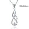 New arrival 925 sterling silver chain necklace&pendant with cubic Zirconia diy fine jewelry making for women gifts
