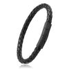 Fashion Vintage Me Genuine Leather Bracelet for Women Stainless Steel Clasps Leather Wrap Bracelet Men Women Jewelry