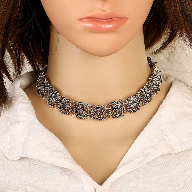 Fashion 2020 Bohemian Collares Choker Necklace Statement Fine Jewelry Women Vintage Gypsy Ethnic Boho Necklace Women