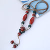 Fashion Bohemian Ethnic Long Necklace Collar Pareja Maxi Ceramic Necklace For Women Collier Fine Jewelry