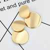 Statement Earrings 2020 Fashion Metal Earrings For Women Gold And Silver Jewelry Simple Vintage Drop Dangle Earrings