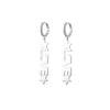 LOVE Letters Stainless Steel Hoop Earrings for Women Korean Stars Charm Earring Jewelry Lover friend Accessories 2022