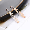 LOVE Letters Stainless Steel Hoop Earrings for Women Korean Stars Charm Earring Jewelry Lover friend Accessories 2022