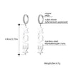 LOVE Letters Stainless Steel Hoop Earrings for Women Korean Stars Charm Earring Jewelry Lover friend Accessories 2022