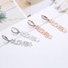 LOVE Letters Stainless Steel Hoop Earrings for Women Korean Stars Charm Earring Jewelry Lover friend Accessories 2022