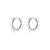LOVE Letters With Two Heart Around Hoop Earring Gold Silver Color Stainless Steel Earrings For Woman Lover Romantic Jewelry Gift
