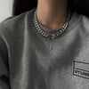 LOVOACC Punk Chunky Cuban Chains Necklaces for Women Mujer Gold Silver Color Metallic Bucket Chokers Necklace Hip Hop Jewelry