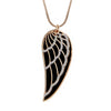 Black Angel Wings Necklace Fashion Crystal Jewelry Rose Gold/Gold/Silver Long Necklaces Pendants For Women