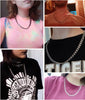 LUXUKISSKIDS Gold Chain Necklace For Men Women 5mm/7mm Stainless Steel Necklaces Set Long Chain Jewelry Making Parts