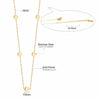 LUXUKISSKIDS Gold Triangle Circle Star Women Girl Collars Choker Necklaces 35cm+15cm Stainless Steel Adjustable Chains Necklaces