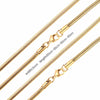 LUXUSTEEL Chains Necklace For Women Men High Polished No Fade Stainless Steel Gold Silver Color Snake Twist Long Necklace Collar