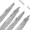 LUXUSTEEL Gold Chain Necklaces 10pcs/lot 2mm/1mm Stainless Steel Rolo Link Cuban Chain Long Necklace Pendants DIY Jewelry Party