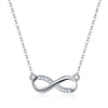 LZESHIN Trendy Silver Color New 8 Shape Geometric Necklaces & Pendants For Women Fashion Chain Necklace Statement Jewelry